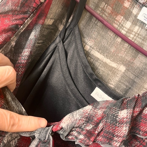 Fashion Bug Sheer Ruffled Blouse Fairy Grunge Y2K Whimsygoth Medium Vintage - Picture 8 of 13